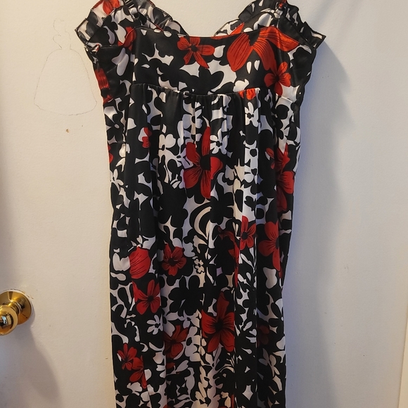 Satin Feel Summer Evening/Cocktail Dress - Picture 2 of 7